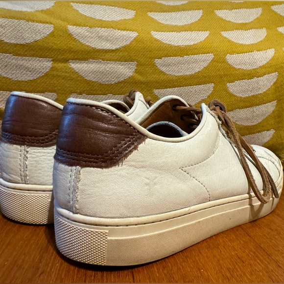 Frye Men's Walker Low White Leather Sneakers - Picture 4 of 10